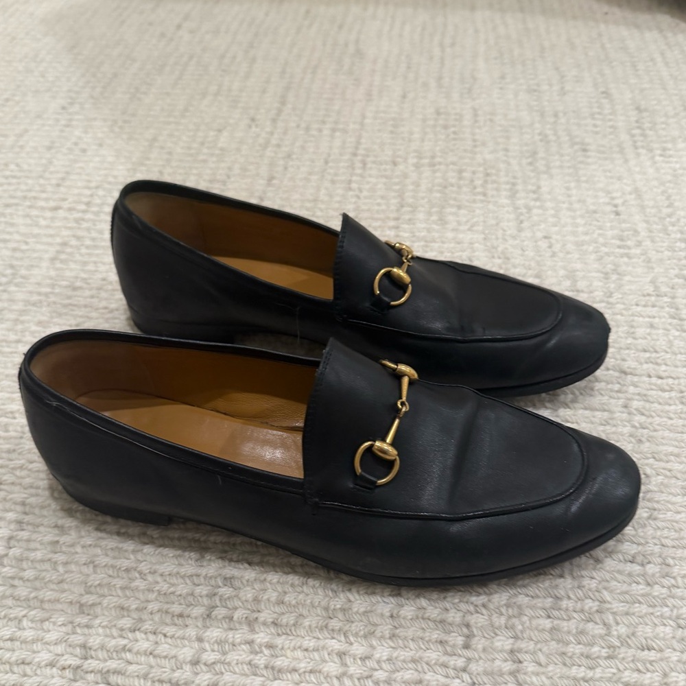 Gucci black loafers women’s size 40 with new soles